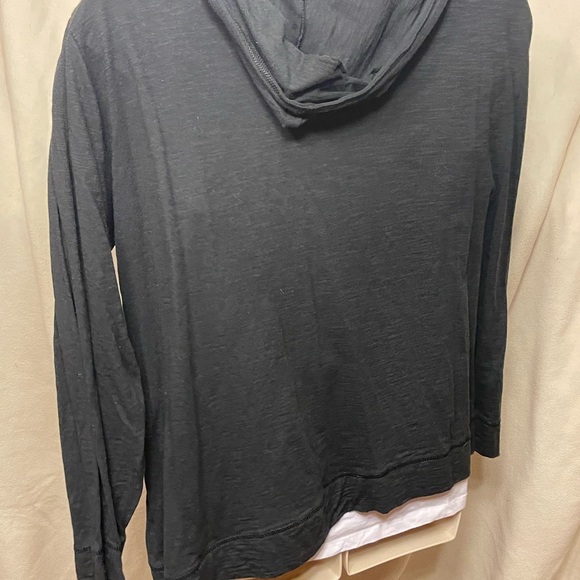 Two Just My Size size 5X zip- up jersey weight hoodies. One black one navy. - Picture 2 of 6